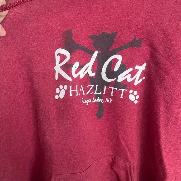 Jerzees Red Hoodie - Picture 2 of 4